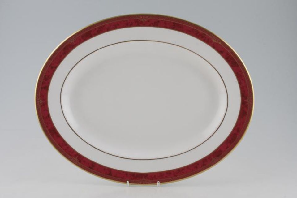 Spode Bordeaux - Y8594 Oval Platter 15"