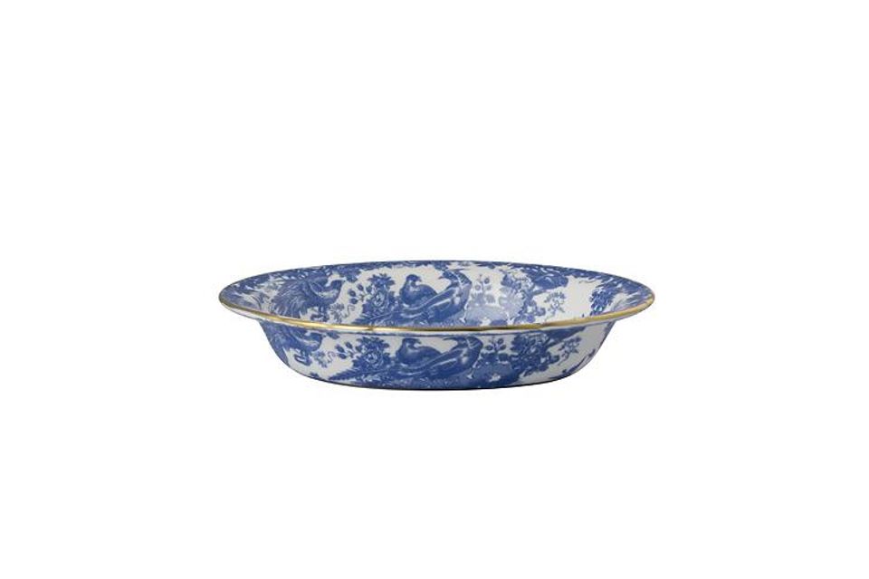 Royal Crown Derby Aves - Blue Vegetable Dish (Open)