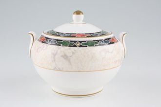 Wedgwood Harlequin Sugar Bowl - Lidded (Tea) Squat