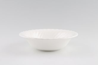 Sell Royal Doulton Cascade - H5073 - White Fluted Soup / Cereal Bowl Approx. 2" deep 6 1/2"