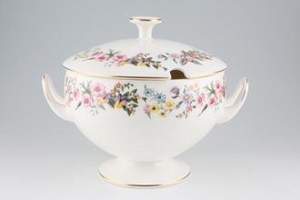 Wedgwood Downland - Gold Edge - Floral Soup Tureen + Lid