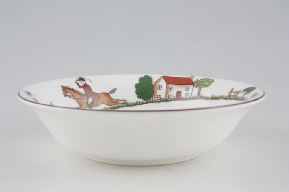 Wedgwood Hunting Scenes Soup / Cereal Bowl 6"