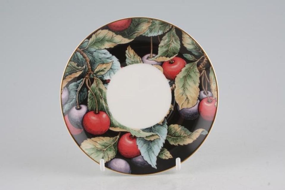 Wedgwood Fruit Orchard Coffee Saucer Cherry 4 3/4"
