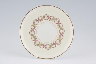 Wedgwood Sandringham - Pink and Yellow Soup Cup Saucer 6 1/4"