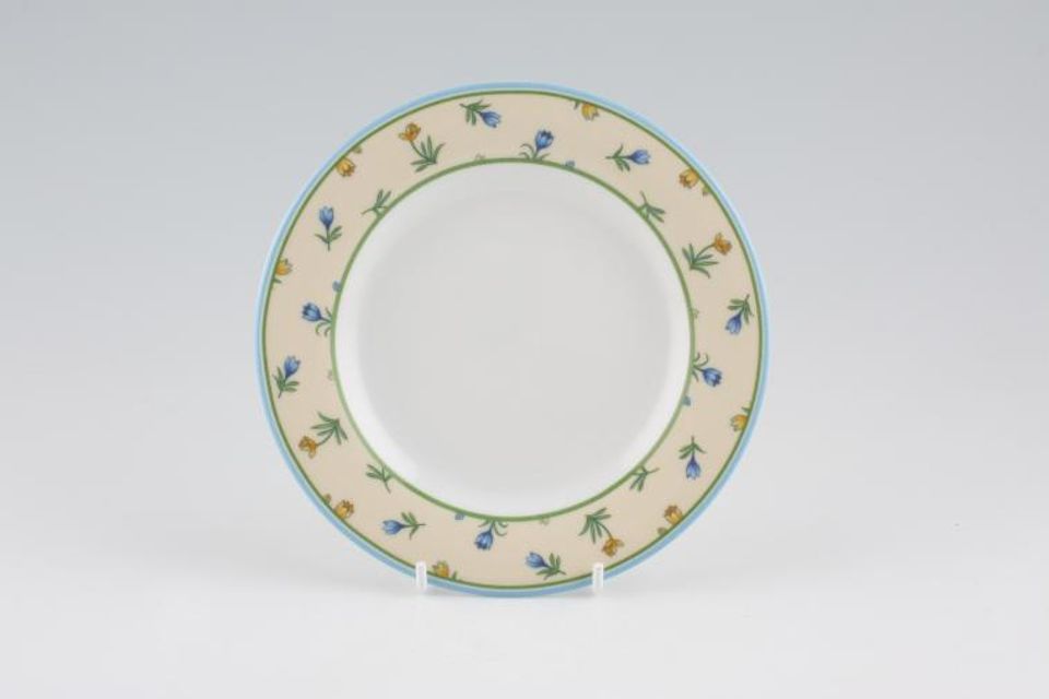 St. Andrews Cream Flowers Tea / Side Plate 6 1/4"