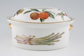 Sell Royal Worcester Evesham - Gold Edge Casserole Dish + Lid Oval Game Casserole, Shape 24 Size 5 Straight Handle Lid 2 1/2pt