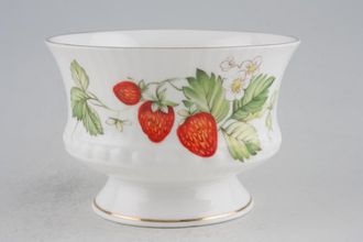 Sell Queens Virginia Strawberry - Gold Edge - Ribbed Embossed Sugar Bowl - Open (Tea) 4"