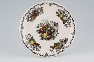 Masons Fruit Basket - Brown Multi Breakfast Saucer Also Soup Cup Saucer. Sizes may vary slightly 6 3/4"