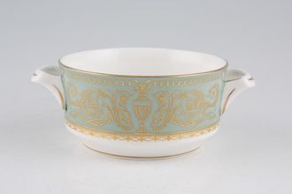 Royal Worcester Balmoral - Green Soup Cup 2 handles