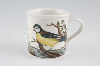 Sell Portmeirion Birds of Britain - Backstamp 1 - Old Coffee/Espresso Can Bearded Tit - Blue Tit 2 1/2" x 2 1/2"