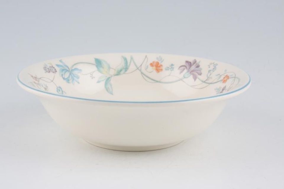 Wedgwood Cornflower - Queen's Ware Soup / Cereal Bowl 6"