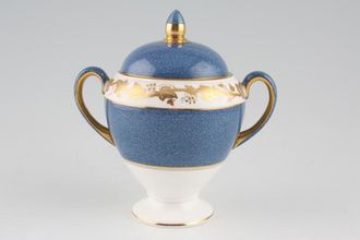 Wedgwood Whitehall - Powder Blue Sugar Bowl - Lidded (Tea) Globe