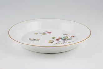 Royal Worcester Strawberry Fair - Gold Edge Porcelain Pie Dish 10 1/4"