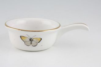Royal Worcester Strawberry Fair - Gold Edge Porcelain Cocotte Handle / Shape 32 Size 2