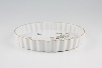 Sell Royal Worcester Strawberry Fair - Gold Edge Porcelain Flan Dish 8 3/4"