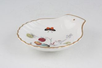 Sell Royal Worcester Strawberry Fair - Gold Edge Porcelain Serving Dish Shell Shape Shape 52 Size 3 5"