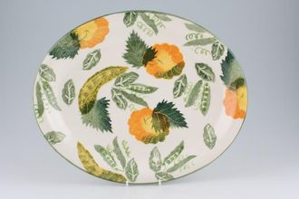 Poole Pea Flower Oval Platter 14 1/4"