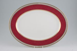 Wedgwood Ulander - Powder Ruby Oval Platter