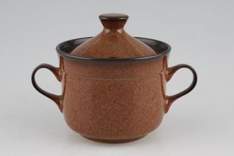 Denby Provence Lidded Soup Cut out in lid - Vertical handles