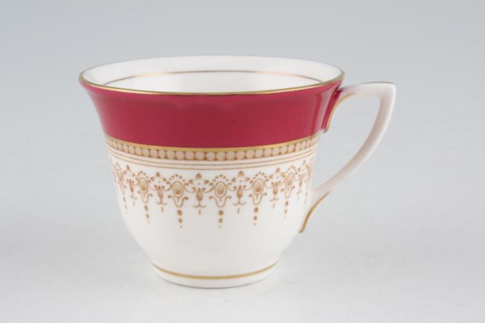 Royal Worcester Regency - Ruby - White Coffee Cup Fits 4 1/2" Saucer 3" x 2 1/4"