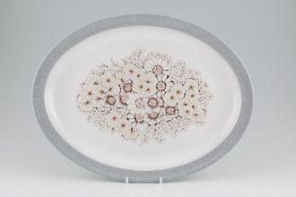 Sell Denby Reflections Oval Platter White Background 14 1/2"