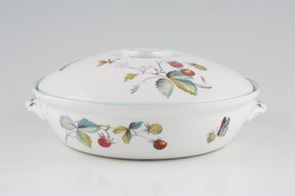Sell Royal Worcester Strawberry Fair - Green Edge Casserole Dish + Lid Round, shallow Shape 22 - size 3 1pt