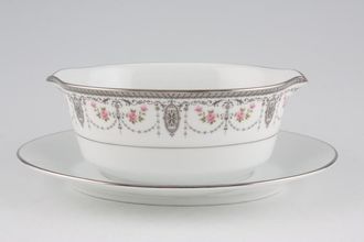 Noritake Clarice Sauce Boat and Stand Fixed
