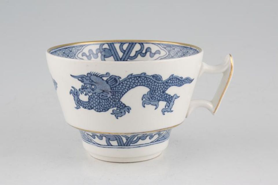 Booths Dragon - Blue - Gold Edge Breakfast Cup 4" x 2 3/4"