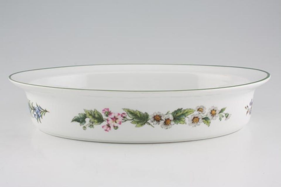 Royal Worcester Worcester Herbs Pie Dish Oval 11 3/8"