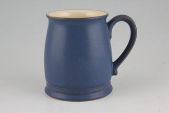 Denby Tudor Mugs Mug Tudor Shape-Darker Blue Outer-Cream Inner, Matt finish on outer 3 1/8" x 4"