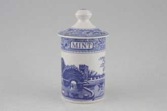 Spode Blue Room Collection Spice Jar Mint, Note; Previously owned items do not have a seal on the lid.
