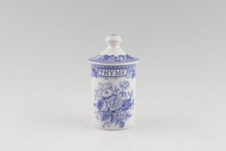Spode Blue Room Collection Spice Jar Thyme, Note; Previously owned items do not have a seal on the lid.