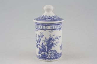Spode Blue Room Collection Spice Jar Mixed Herbs, Note; Previously owned items do not have a seal on the lid.
