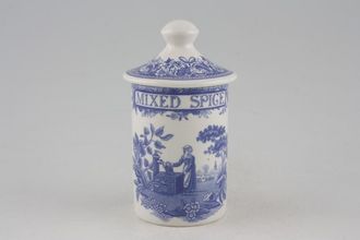 Spode Blue Room Collection Spice Jar Mixed Spice, Note; Previously owned items do not have a seal on the lid.