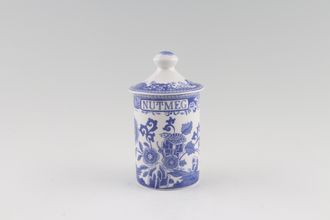 Spode Blue Room Collection Spice Jar Nutmeg, Note; Previously owned items do not have a seal on the lid.