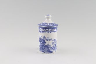 Spode Blue Room Collection Spice Jar Cinnamon, Note; Previously owned items do not have a seal on the lid.