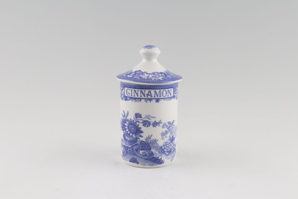 Spode Blue Room Collection Spice Jar Cinnamon, Note; Previously owned items do not have a seal on the lid.