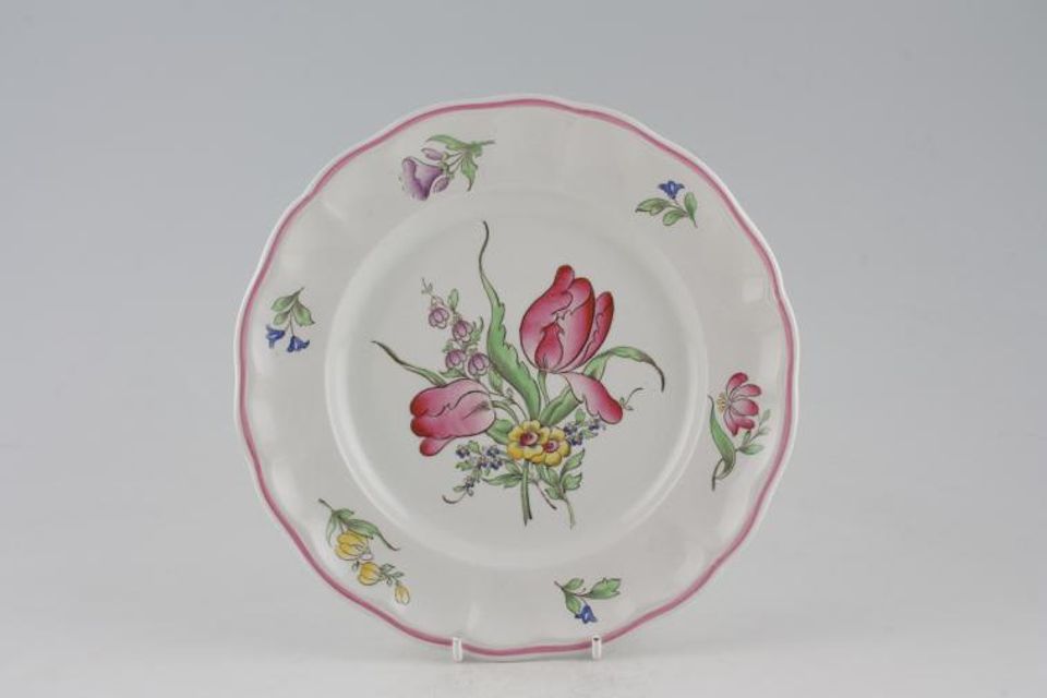 Spode Luneville Breakfast / Lunch Plate Flowers Vary - B/S No. 6770 8 3/4"