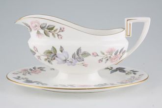 Sell Royal Worcester June Garland Sauce Boat and Stand Fixed