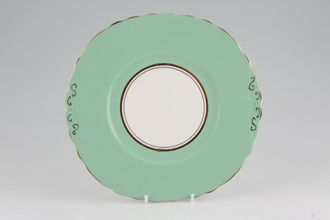 Colclough Harlequin - Ballet - Green Cake Plate 9 3/8"