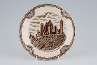 Johnson Brothers Old Britain Castles - Brown Soup Cup Saucer Coloured Pattern 6"