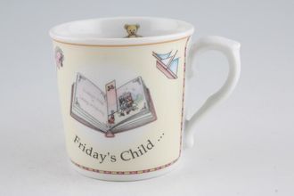 Royal Worcester Days Of The Week - Children's Ware Mug Days of The week - Friday's Child 3 1/4" x 3 1/2"