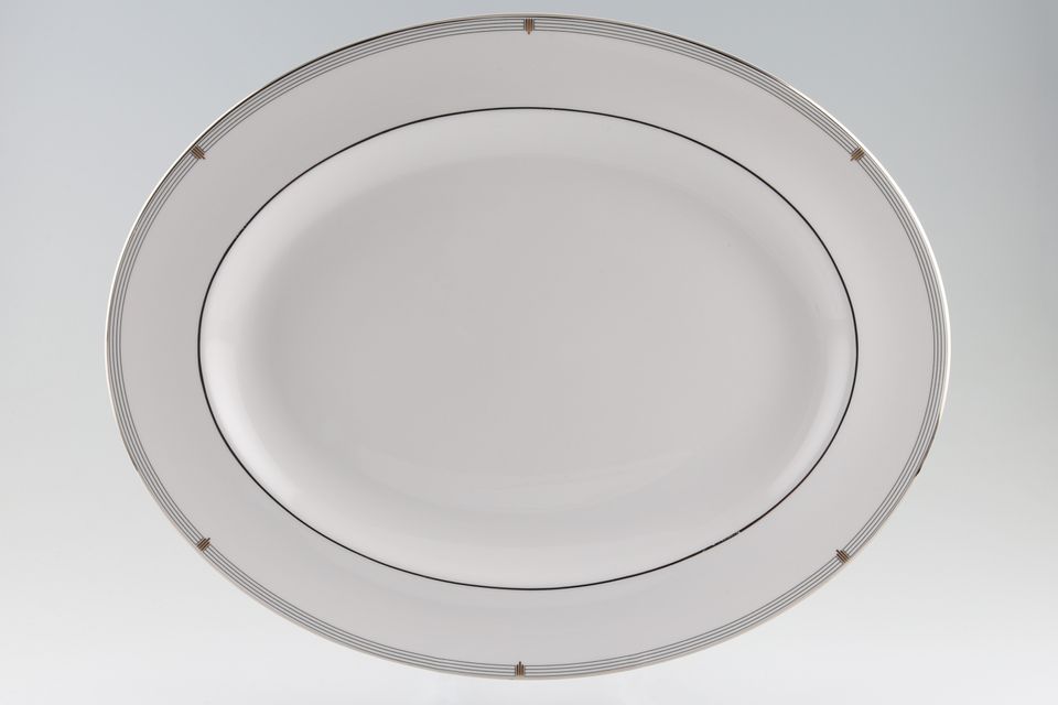 Spode Opera Platinum Oval Platter 16 1/2"