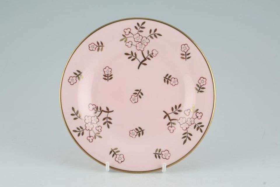 Wedgwood Alpine Pink - Gold Edge Tea / Side Plate Accent 6"