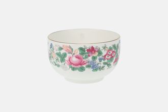 Crown Staffordshire Thousand Flowers Sugar Bowl - Open (Tea) Flower Inside | No Gold Band on Foot 4 3/8" x 2 1/2"