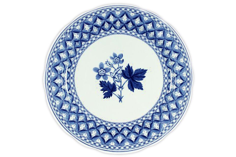 Spode Geranium - Blue Round Platter 12 1/2"