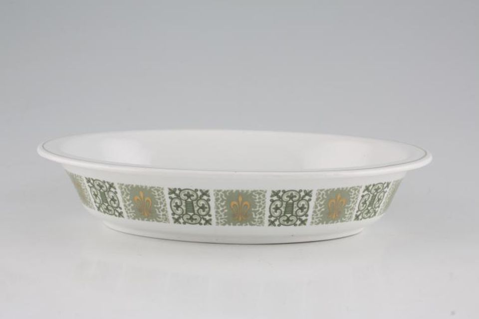 Spode Dauphine - S3381 Serving Dish Pie Dish - Oval 9 1/4"