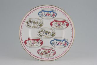 Royal Worcester Cup of Cups Salad/Dessert Plate Pink / Multi-Colour 8"