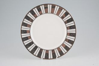 Royal Worcester Davenham Platinum Salad/Dessert Plate Accent - Stripes 8 1/4"