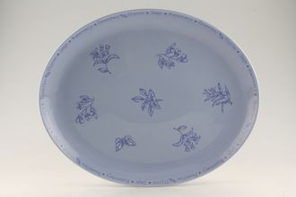 Sell Royal Worcester Herb Garden Oval Platter Blue Glaze 15"
